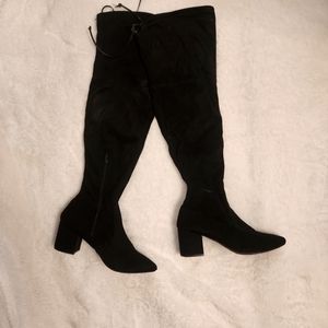 Knee High Faux Suede Boots